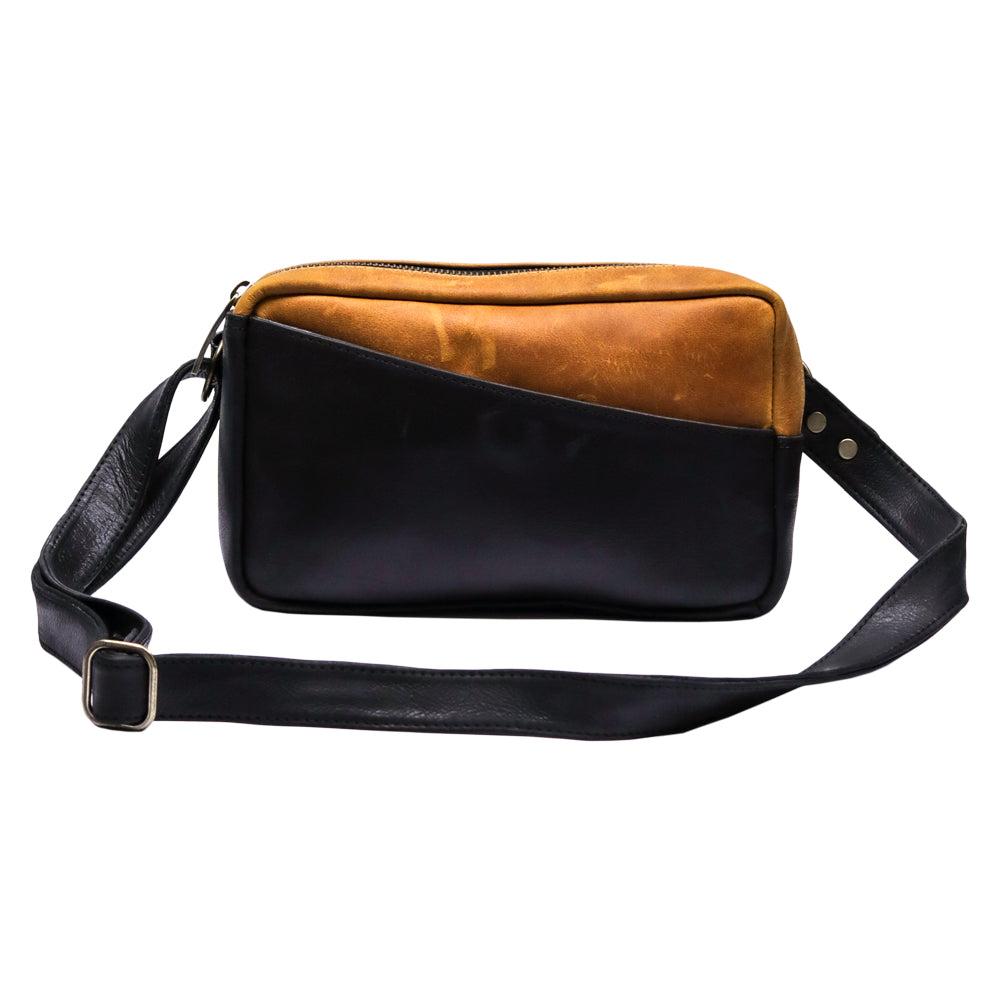 THE GENOVA CHEST BAG FULL GRAIN GENUINE LEATHER Bovino