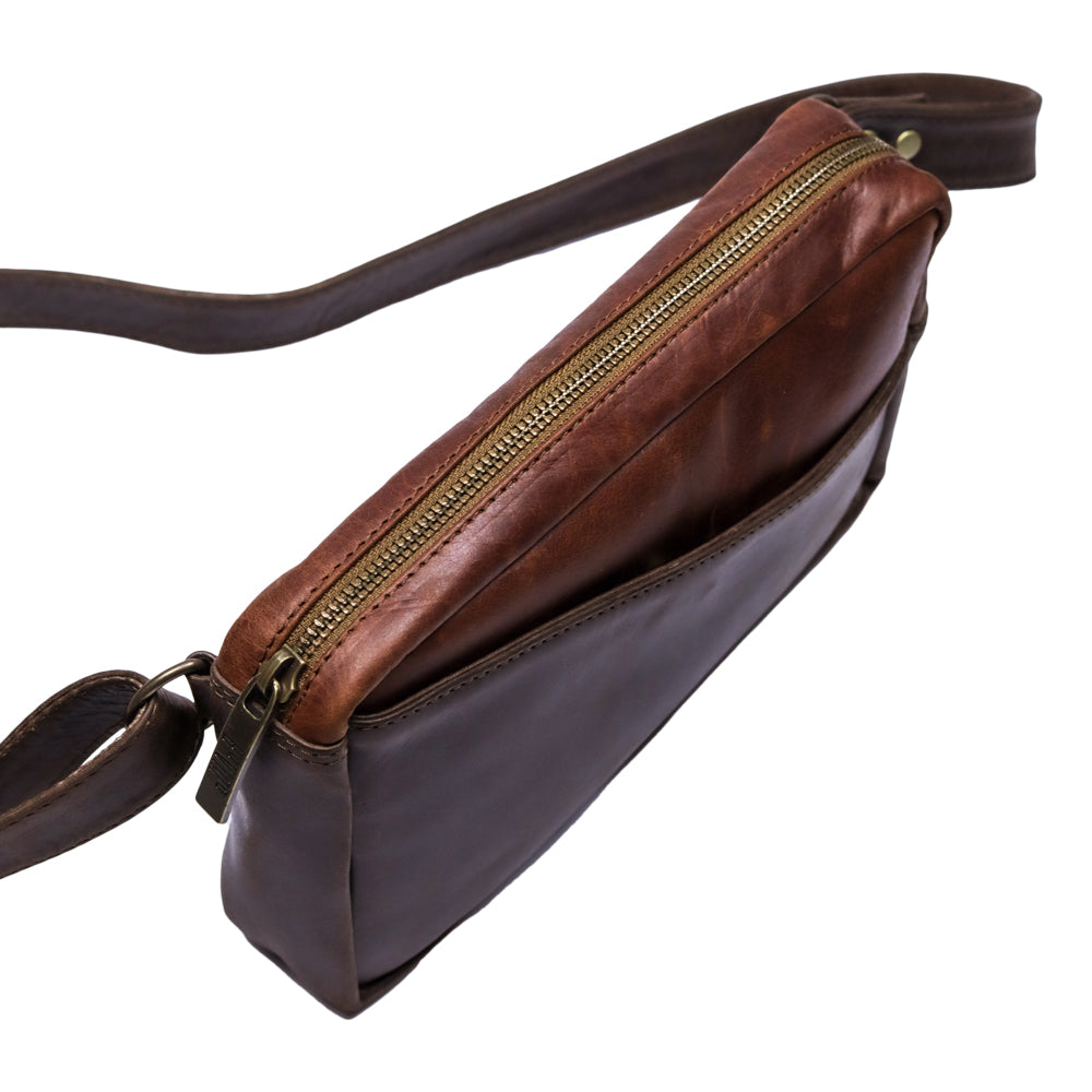 Genova Chest Bag Brown & Tobacco